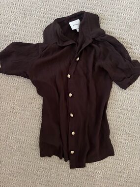 Reformation Button Down Tee